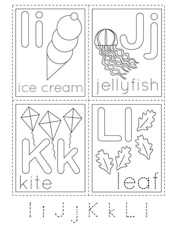 Alphabet Writing Mini Book - Sheet 3