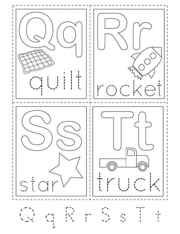 Alphabet Writing Mini Book - Sheet 5