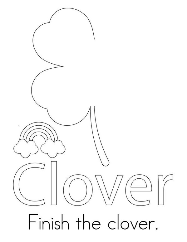 My Clover Activity Book Mini Book - Sheet 1
