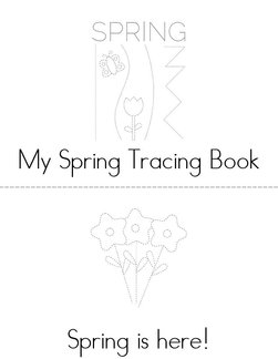 Spring Tracing Book