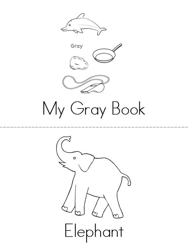 Gray Book Mini Book - Sheet 1