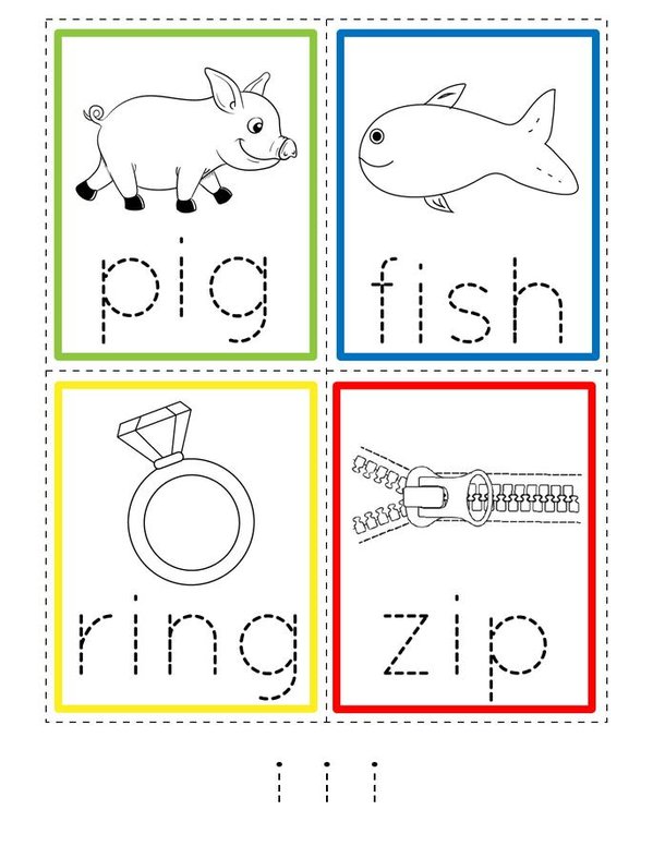 My Short Vowels Mini Book - Sheet 3