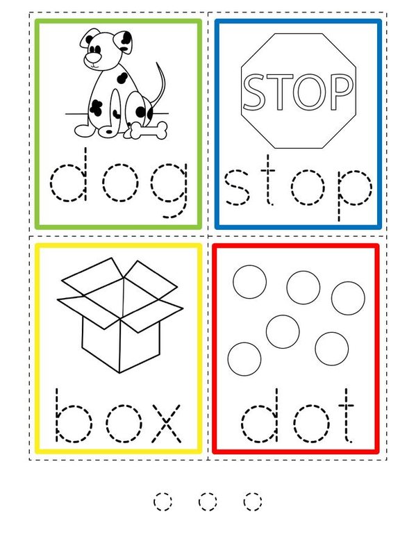 My Short Vowels Mini Book - Sheet 4