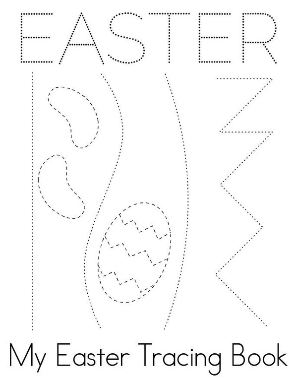 Easter Tracing Mini Book - Sheet 1