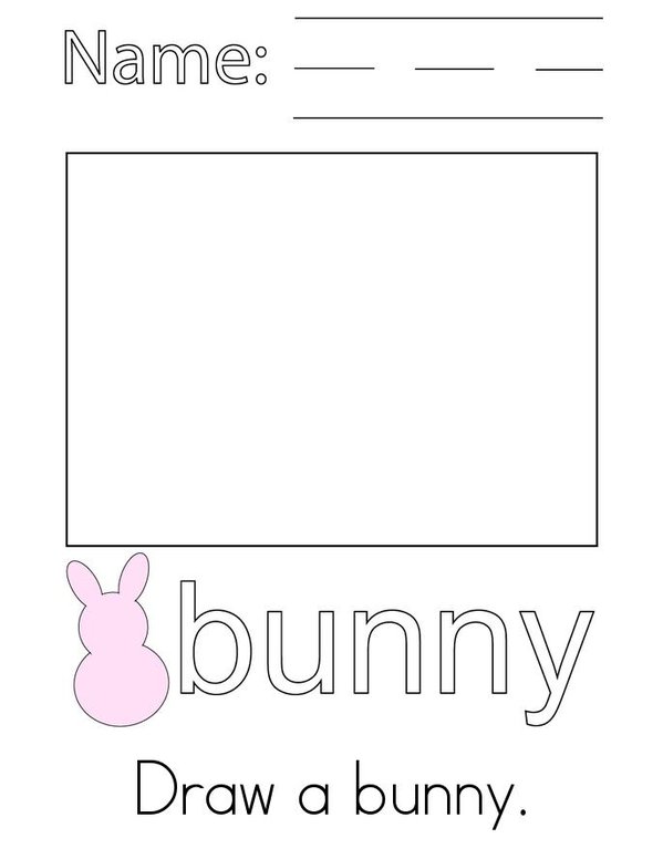 Bunny Activity Mini Book - Sheet 1