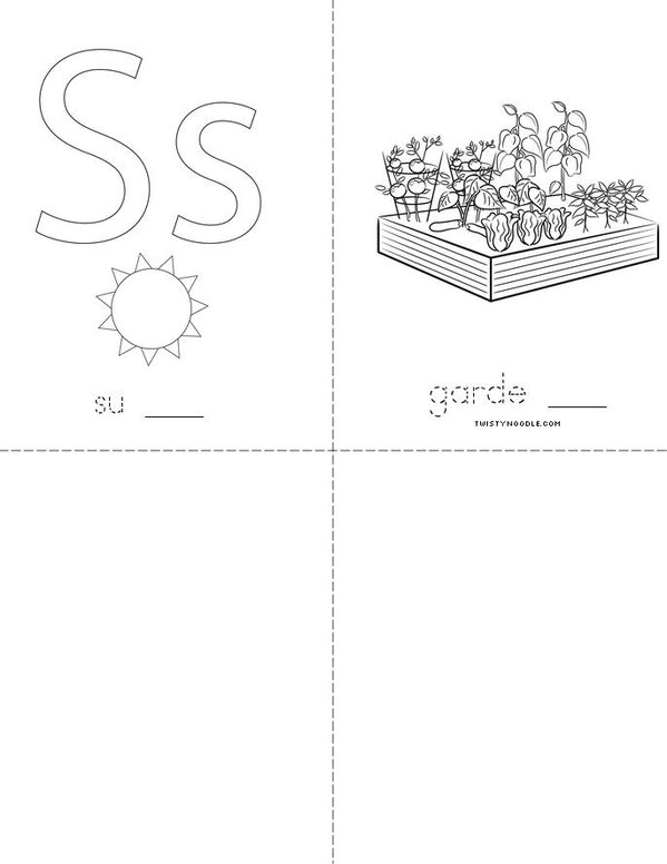 Fill in the missing letters (Spring) Mini Book - Sheet 2