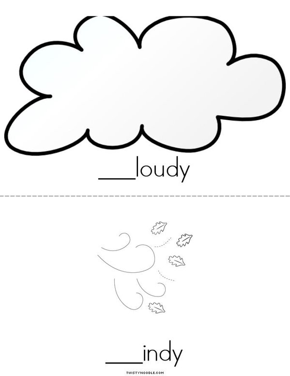 My Weather Book Mini Book - Sheet 2