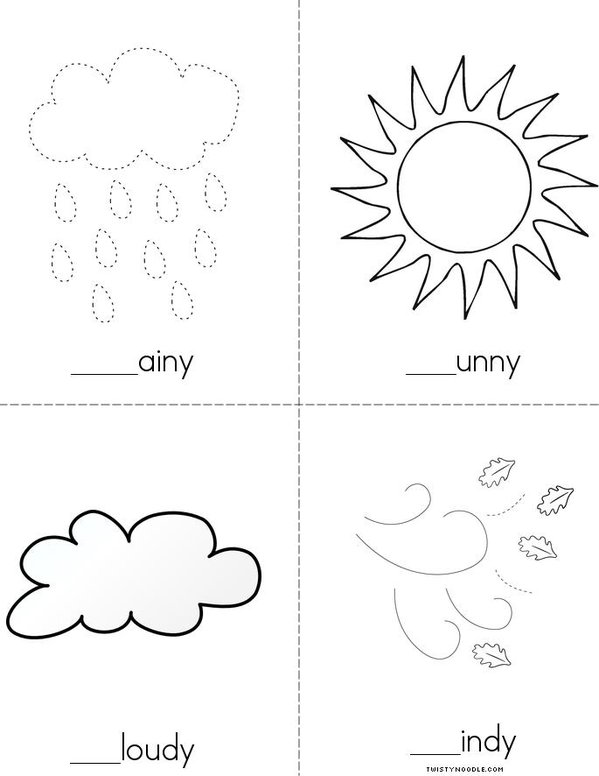 My Weather Book Mini Book