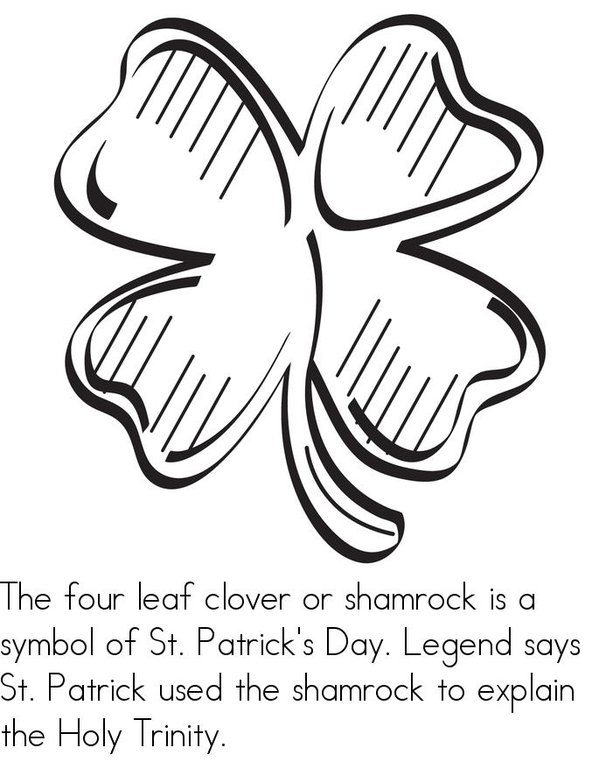 St. Patrick's Day Mini Book - Sheet 3