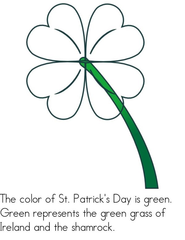 St. Patrick's Day Mini Book - Sheet 4
