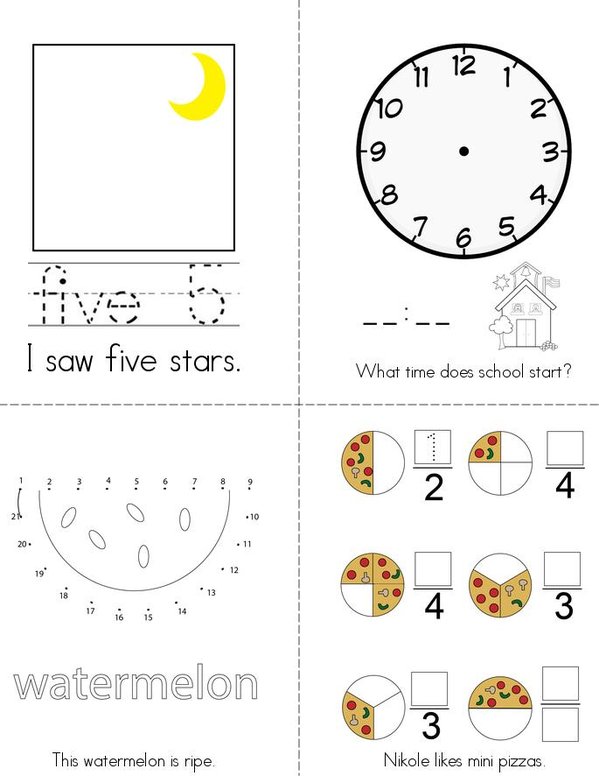 Letter Ii Vowel Book Mini Book - Sheet 3