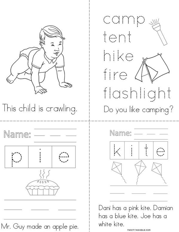 Letter Ii Vowel Book Mini Book - Sheet 4