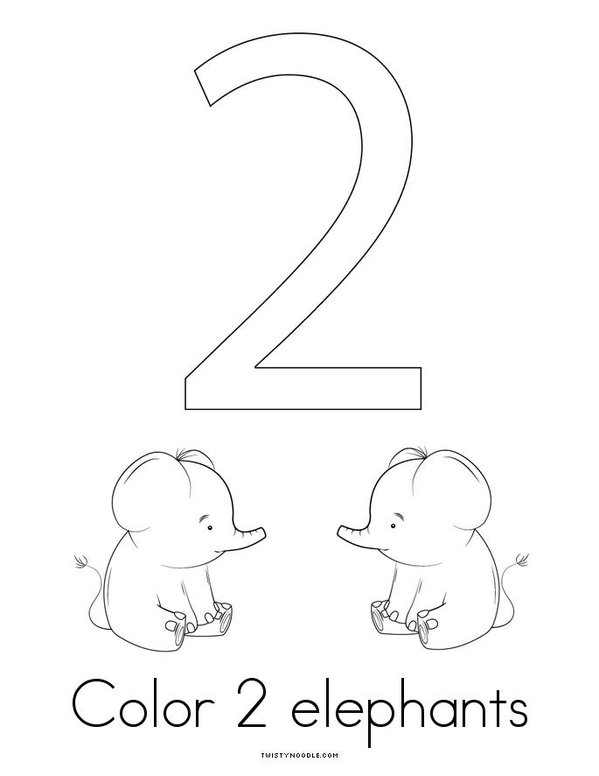 Number 2 Mini Book - Sheet 4