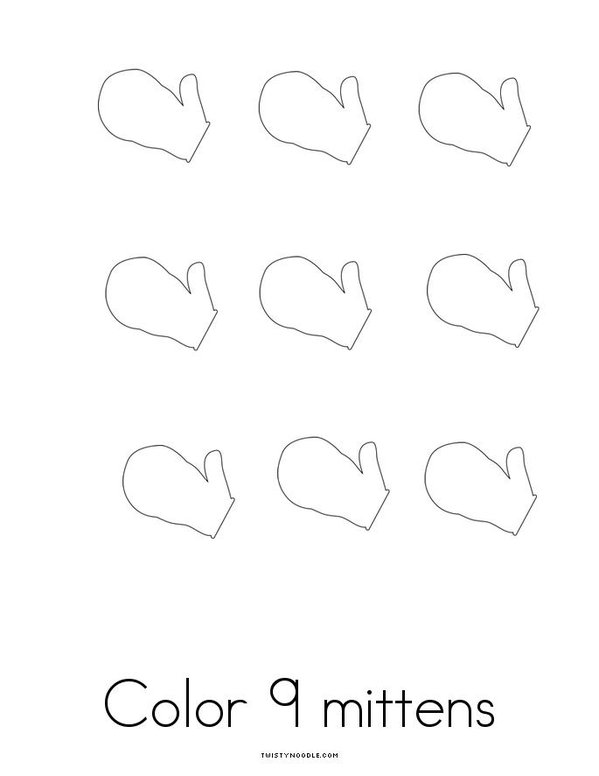 Number 9  Mini Book - Sheet 4