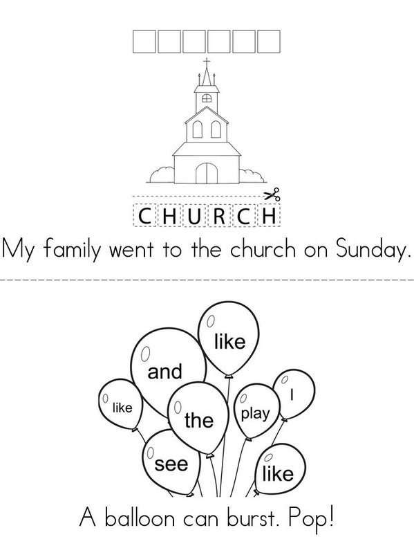 My Little -ur Book Mini Book - Sheet 3