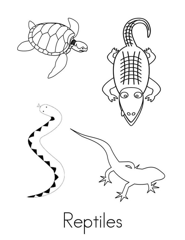 Reptiles Mini Book - Sheet 1