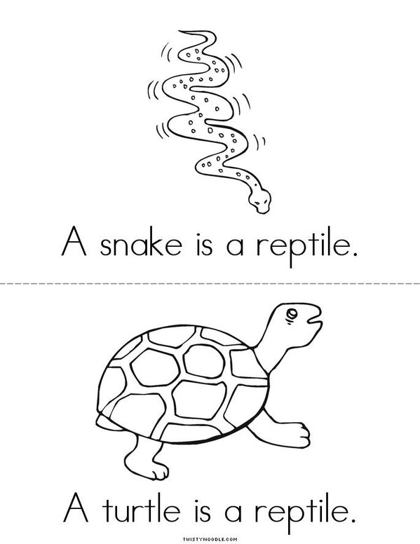 Reptiles Mini Book - Sheet 2
