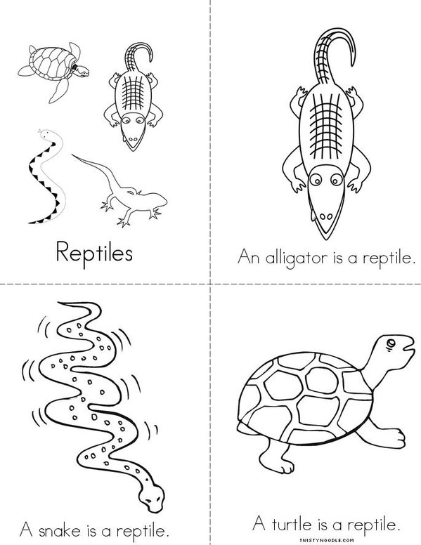 Reptiles Mini Book