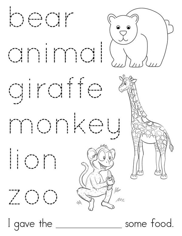 Letters long oo Dipthong Book Mini Book - Sheet 7