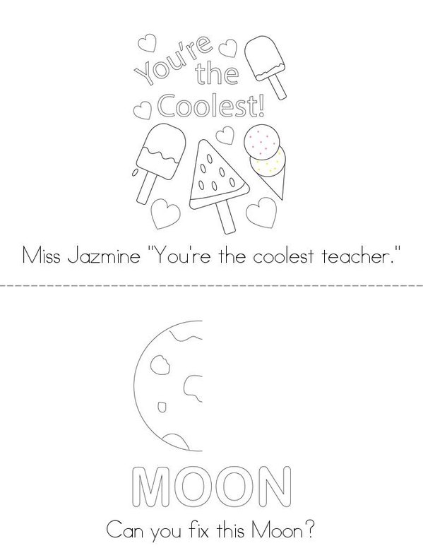 Letters long oo Dipthong Book Mini Book - Sheet 1