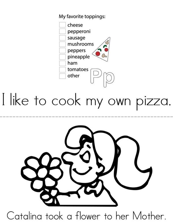 Letters oo Dipthong Book Mini Book - Sheet 1