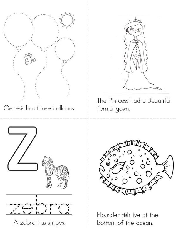 My Little schwa Book Mini Book - Sheet 1