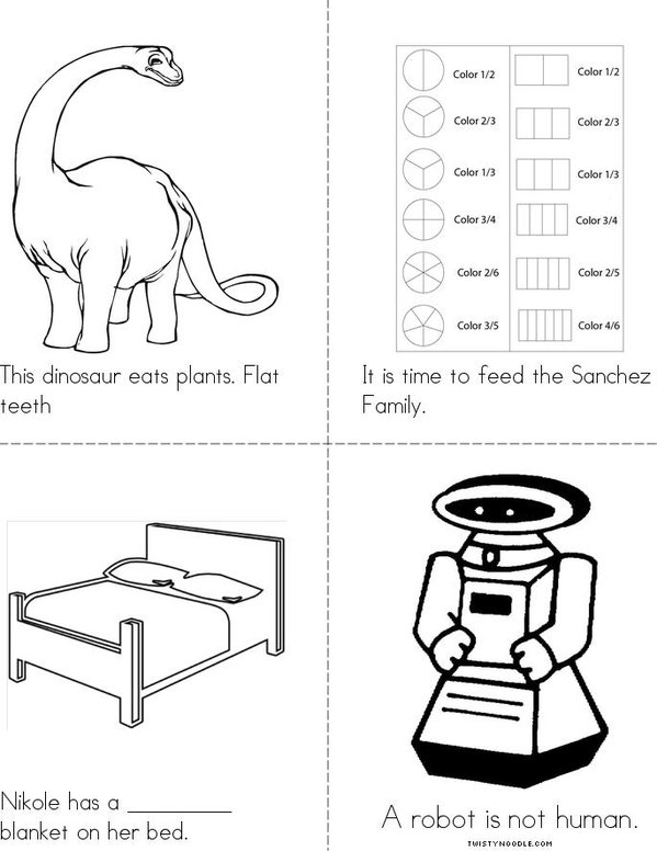 My Little schwa Book Mini Book - Sheet 2