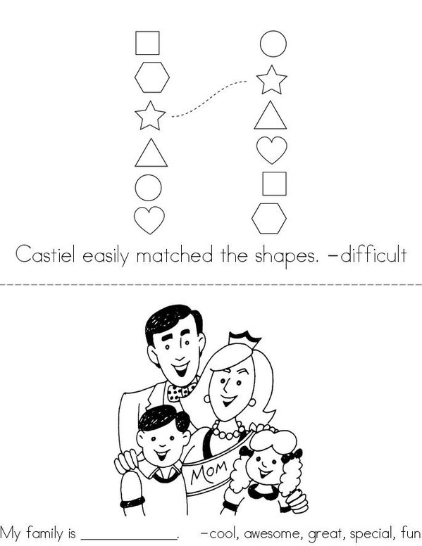 Our Little Schwa Book Mini Book - Sheet 3