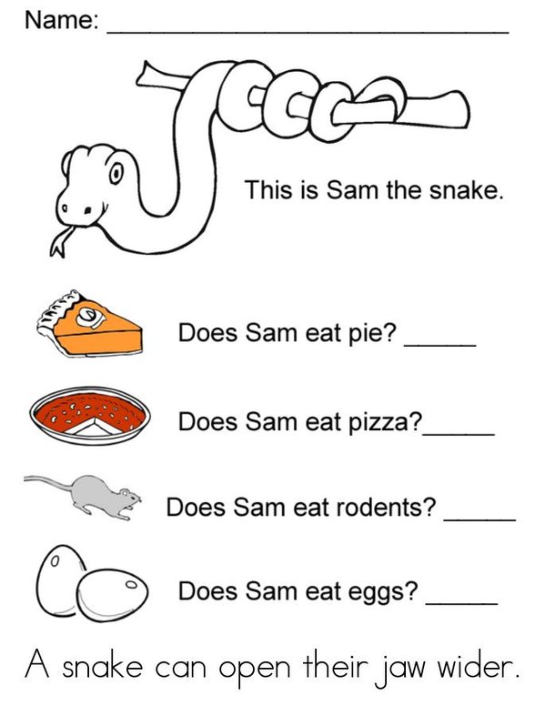 My Cool -aw Book Mini Book - Sheet 1