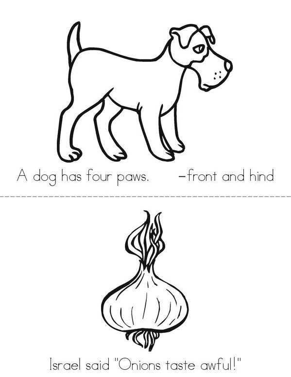 My Cool -aw Book Mini Book - Sheet 3