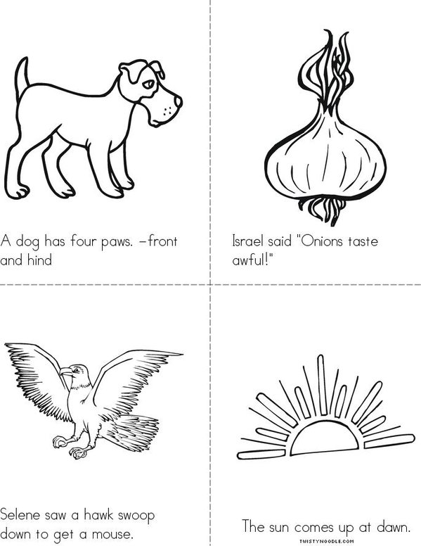 My Cool -aw Book Mini Book - Sheet 2