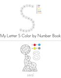 Color by Number Letter S Book