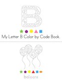 Letter B Color by Code Book