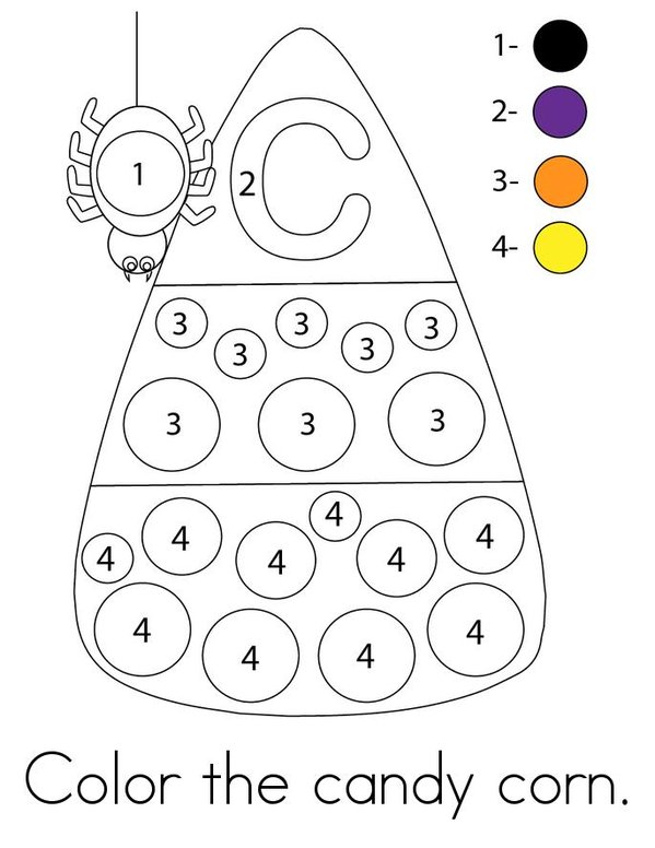 Candy Corn Activity Mini Book - Sheet 1