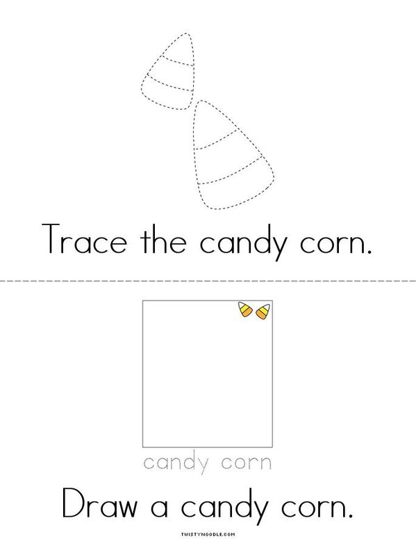 Candy Corn Activity Mini Book - Sheet 3