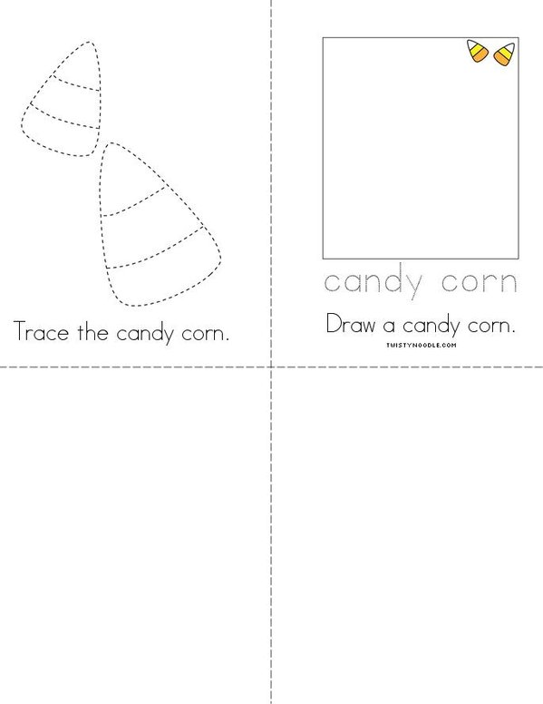 Candy Corn Activity Mini Book - Sheet 2