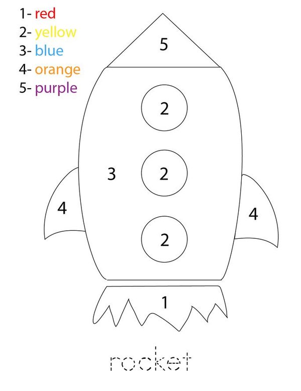 My Letter R Color by Number Mini Book - Sheet 2