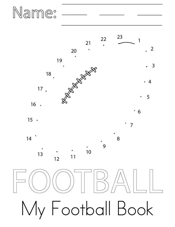 I Love Football Mini Book - Sheet 1