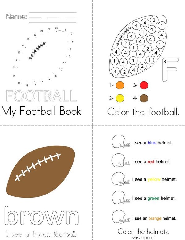 I Love Football Mini Book