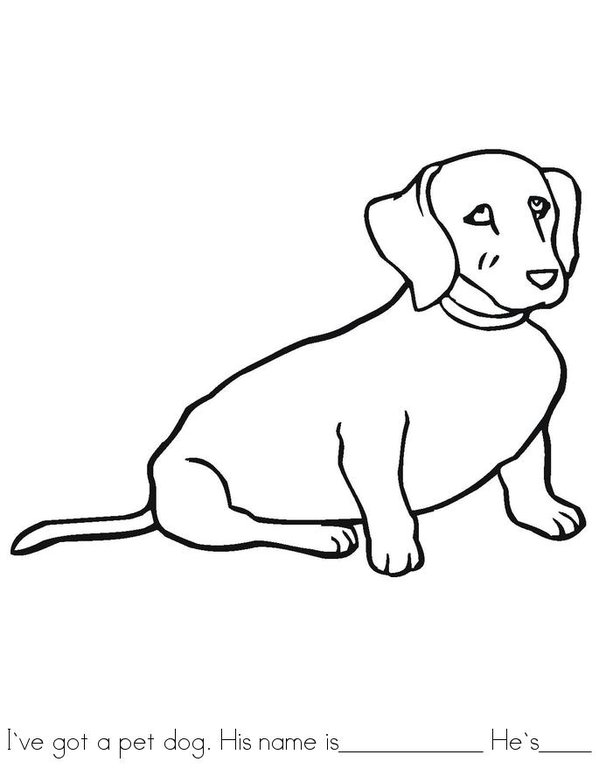 My pet Mini Book - Sheet 1