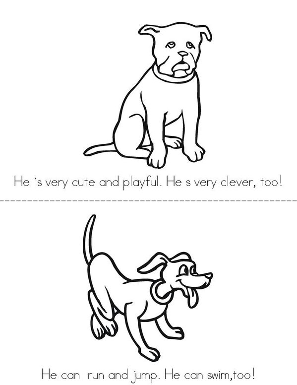 My pet Mini Book - Sheet 2