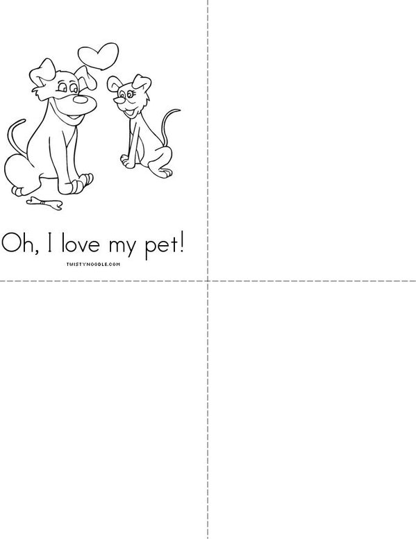 My pet Mini Book - Sheet 2