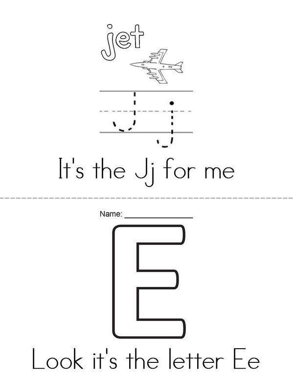 My Letter Book Mini Book - Sheet 1