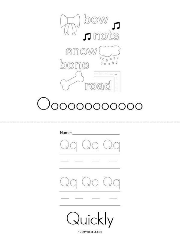 My Letter Book Mini Book - Sheet 2