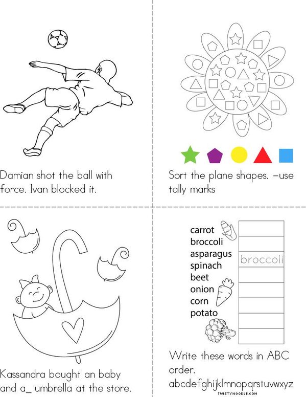 My -or Book 2 Mini Book - Sheet 2