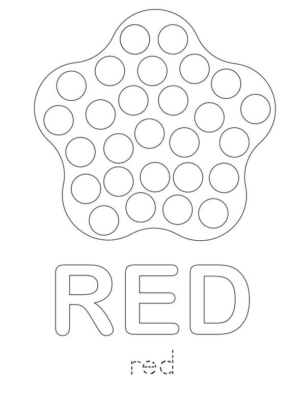 Color the Dots Mini Book - Sheet 1