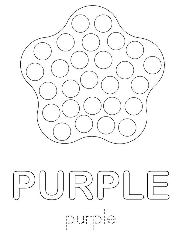 Color the Dots Mini Book - Sheet 4
