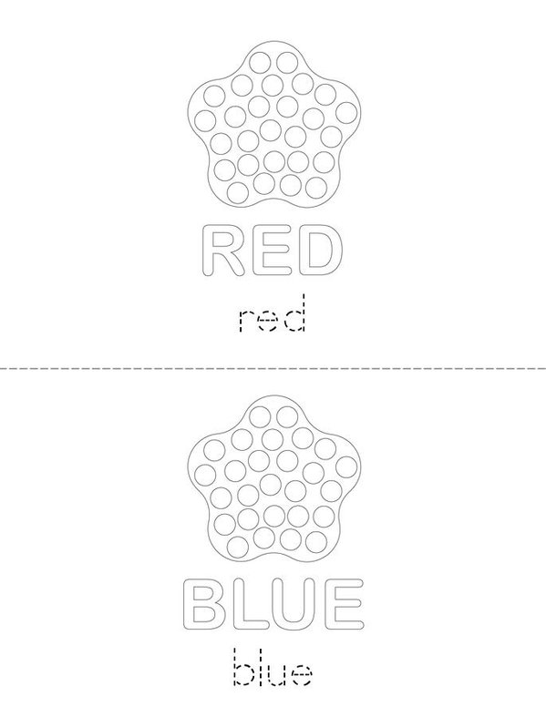 Color the Dots Mini Book - Sheet 1