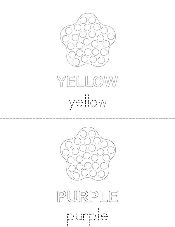 Color the Dots Mini Book - Sheet 2