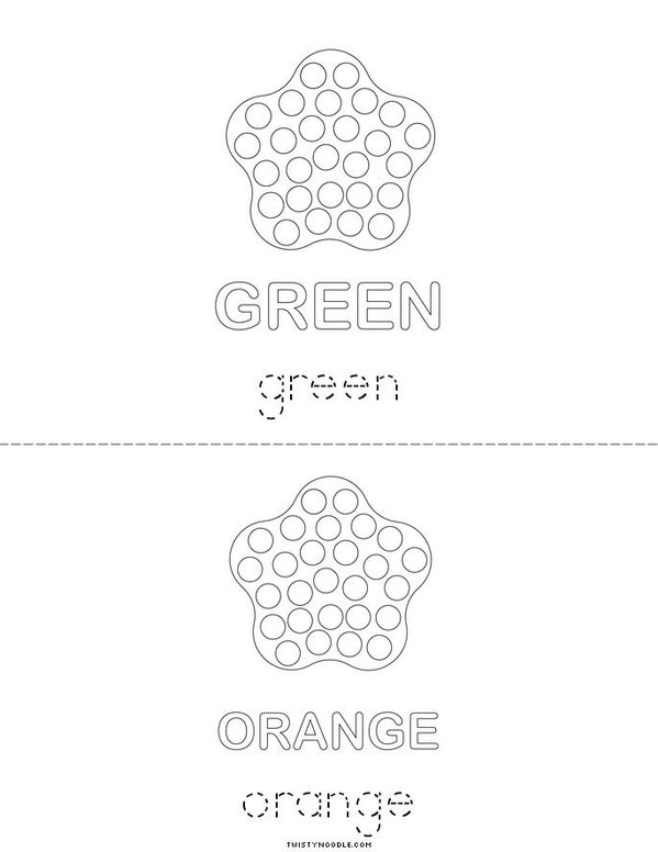 Color the Dots Mini Book - Sheet 3